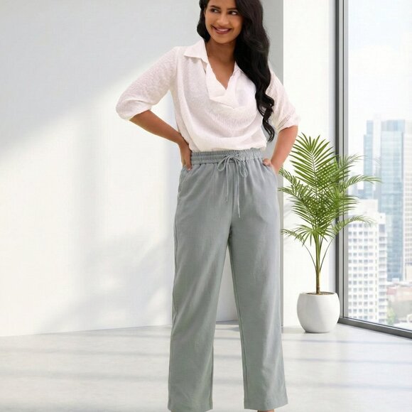 Zara Light Pencil Pants - Picture 3 of 4